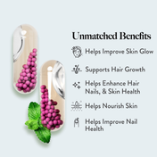 Wellbeing Nutrition Slow Skin Hair and Nails Capsule for Men & Women (60 Capsules)