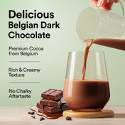 Wellbeing Nutrition Organic Vegan Protein Isolate 3B CFU Probiotics Belgian Dark Chocolate (500 g)
