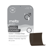 Wellbeing Nutrition Melts Testo Power Testofen, Himalayan Shilajit, Ginkgo biloba (30 Strips)