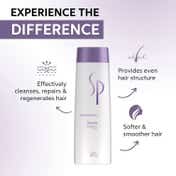SP Repair Shampoo for Damaged Hair Strengthens Hair Structure (250 ml)