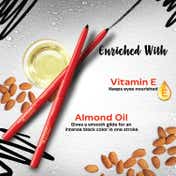 Faces Canada Magneteyes Color Kajal, 24HR Long Stay,Almond Oil & Vitamin E,Waterproof - Black(0.35 g)