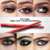 Faces Canada Magneteyes Color Kajal, 24HR Long Stay,Almond Oil & Vitamin E,Waterproof - Black(0.35 g)