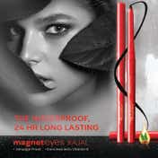 Faces Canada Magneteyes Color Kajal, 24HR Long Stay,Almond Oil & Vitamin E,Waterproof - Black(0.35 g)