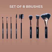 Bronson Makeup Everyday Essential Makeup Brush set for women (8 Pcs)