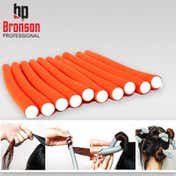 Bronson Professional Roller Curlers Clips for Women 25mm Set - Multicolor (10 pcs)