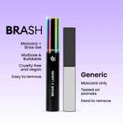 FAE BEAUTY Brash 2-in-1 Mascara & Brow Gel - Dark Brown (10 g)