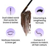 FAE BEAUTY Brash 2-in-1 Mascara & Brow Gel - Dark Brown (10 g)