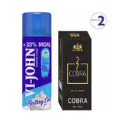 VI-JOHN Shaving Foam & Cobra EDP Set (Pack of 2)