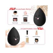Beautiliss Professional Beauty Blender Makeup Sponge (Black)