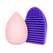 Beautiliss Professional Beauty Blender Makeup Puff Sponge & Makeup Brush Cleaner Set