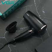 VGR V-439 Professional Foldable Hair Dryer 1200-1600W 3 Heat Setting Concentrator 2 Speed Settings (1Pc)