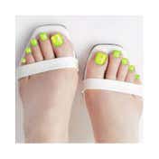 Dashing Diva Magic Press Press-On Pedicure - Delight Green