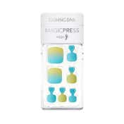 Dashing Diva Magic Press Pedicure - Blue Mojito