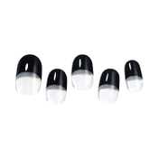 Dashing Diva Gel Nail Dome Effect - Black French