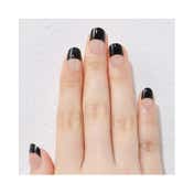 Dashing Diva Gel Nail Dome Effect - Black French