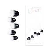Dashing Diva Gel Nail Dome Effect - Black French