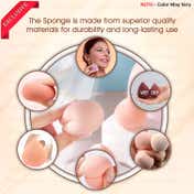 Majestique Make Up Bledner Sponge, Compact Blender Sponge for All Skin Types - Multicolor