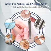 Majestique Stainless Steel Nail File Dual Sided