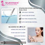 Majestique Stainless Steel Nail File Dual Sided