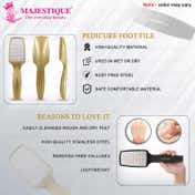 Majestique Dual Side Foot Scrubber With Handle