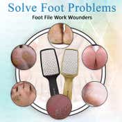 Majestique Dual Side Foot Scrubber With Handle