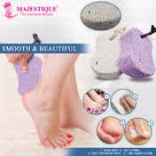 Majestique Handy Grip Pumice Stone for Hands, Heels, Elbows - Color May Vary