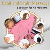 Majestique Head and Scalp Massager, Handheld Head Massage Tingle Stress Relief - Color May Vary