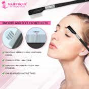 Majestique Steel Eyebrow Eyelash Comb Extension Brush
