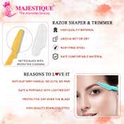 Majestique Eyebrow Razor Shaper (3 pcs)