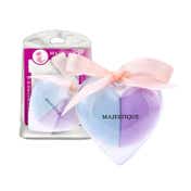 Majestique Soft Heart Shape Makeup Blender Sponge Set (2 pcs)