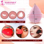 Majestique Soft Heart Shape Makeup Blender Sponge Set (2 pcs)