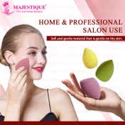 Majestique Professional Mushy Beauty Blender Sponge with Egg Case (5 pcs)