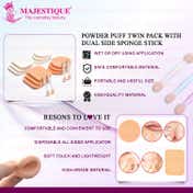Majestique Face Sponge Twin Pack (2 pcs)
