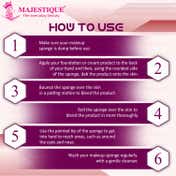 Majestique makeup Blender Sponge Twin Pack