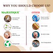 Majestique Natural Cotton Buds (400 pcs)