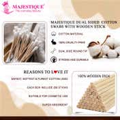 Majestique Natural Cotton Buds (400 pcs)