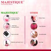 Majestique 2-In-1 Brush & Sponge Blending Sponge Makeup Cosmetic Sponge