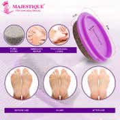 Majestique Easy Grip Pumice Stone for Hands, Heels, Elbows - Color May Vary