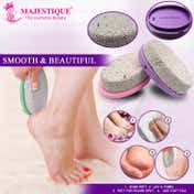 Majestique Easy Grip Pumice Stone for Hands, Heels, Elbows - Color May Vary