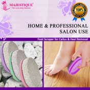 Majestique Easy Grip Pumice Stone for Hands, Heels, Elbows - Color May Vary