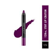 Swiss Beauty Non Transfer Matte Crayon Lipstick - Purple Villain (3.5 g)