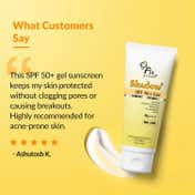 Fixderma Sunscreen - SPF 50+ PA+++ Shadow Sunscreen SPF50+ Gel For Oily Skin,UVA-UVB Protection (75g)