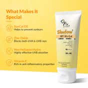 Fixderma Sunscreen - SPF 50+ PA+++ Shadow Sunscreen SPF50+ Gel For Oily Skin,UVA-UVB Protection (75g)