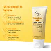 Fixderma Shadow Sunscreen SPF 30+ Gel For Oily Skin Acne Prone, PA+++ Protection, UVA UVB (75g)