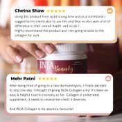 INJA Beauty Marine Collagen for Skin, Hair & Nails - Mango Flavour (125 g)