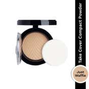 PAC Take Cover Compact Powder Longlasting Full Coverage Soft Matte Finish - 13 Just Waffle (7.85 g)