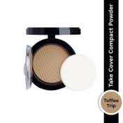 PAC Take Cover Compact Powder Longlasting Full Coverage Soft Matte Finish - 17 Toffee Trip (7.85 g)