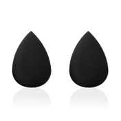 PAC Mini Sponge Set Water Drop Highly Soft Absorbent Airbrushed Finish Compact - Black (2 Pc)