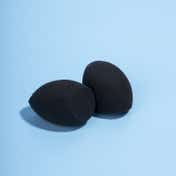 PAC Mini Sponge Set Olive Cut Highly Soft Absorbent Airbrushed Finish Compact- Black (2 Pc)