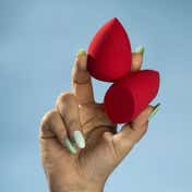 PAC Ultimate Beauty Blender Sponge Red Durable Multi-Functional Low Absorption (2 pc)